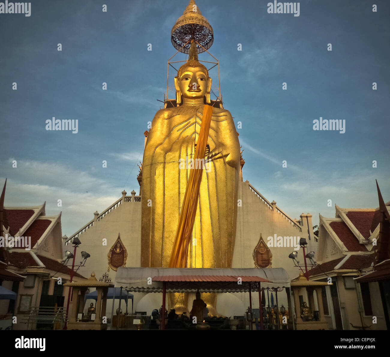 Immagine del Buddha in Thailandia, il grande Buddha a Bangkok Foto Stock