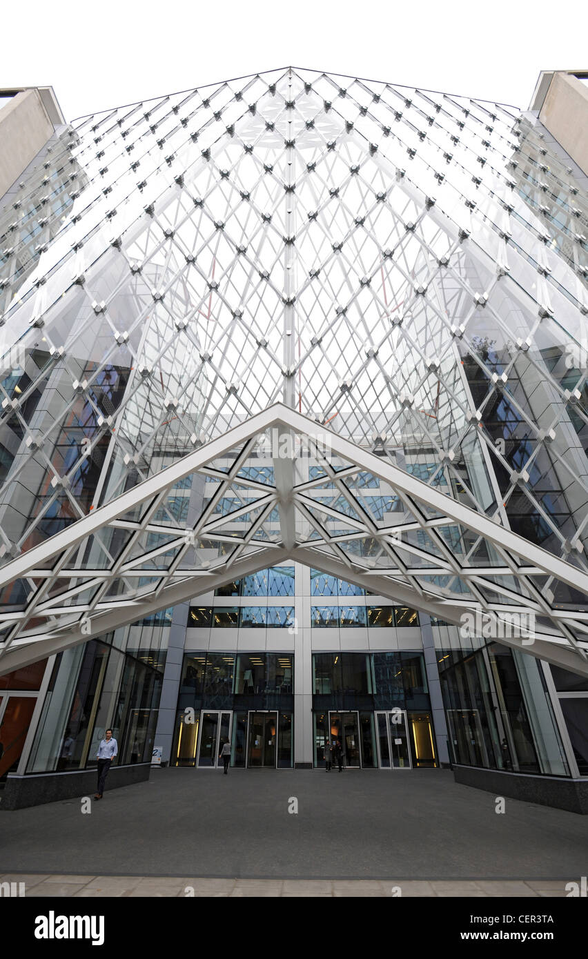 L'ingresso 55 Baker Street, un punto di riferimento per lo sviluppo di applicazioni office sul sito dell'ex capo ufficio di marchi e Spencer. Foto Stock