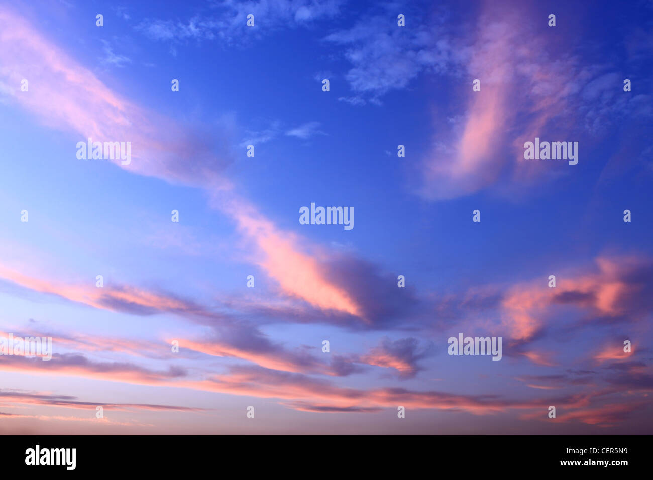 cielo colorato Foto Stock