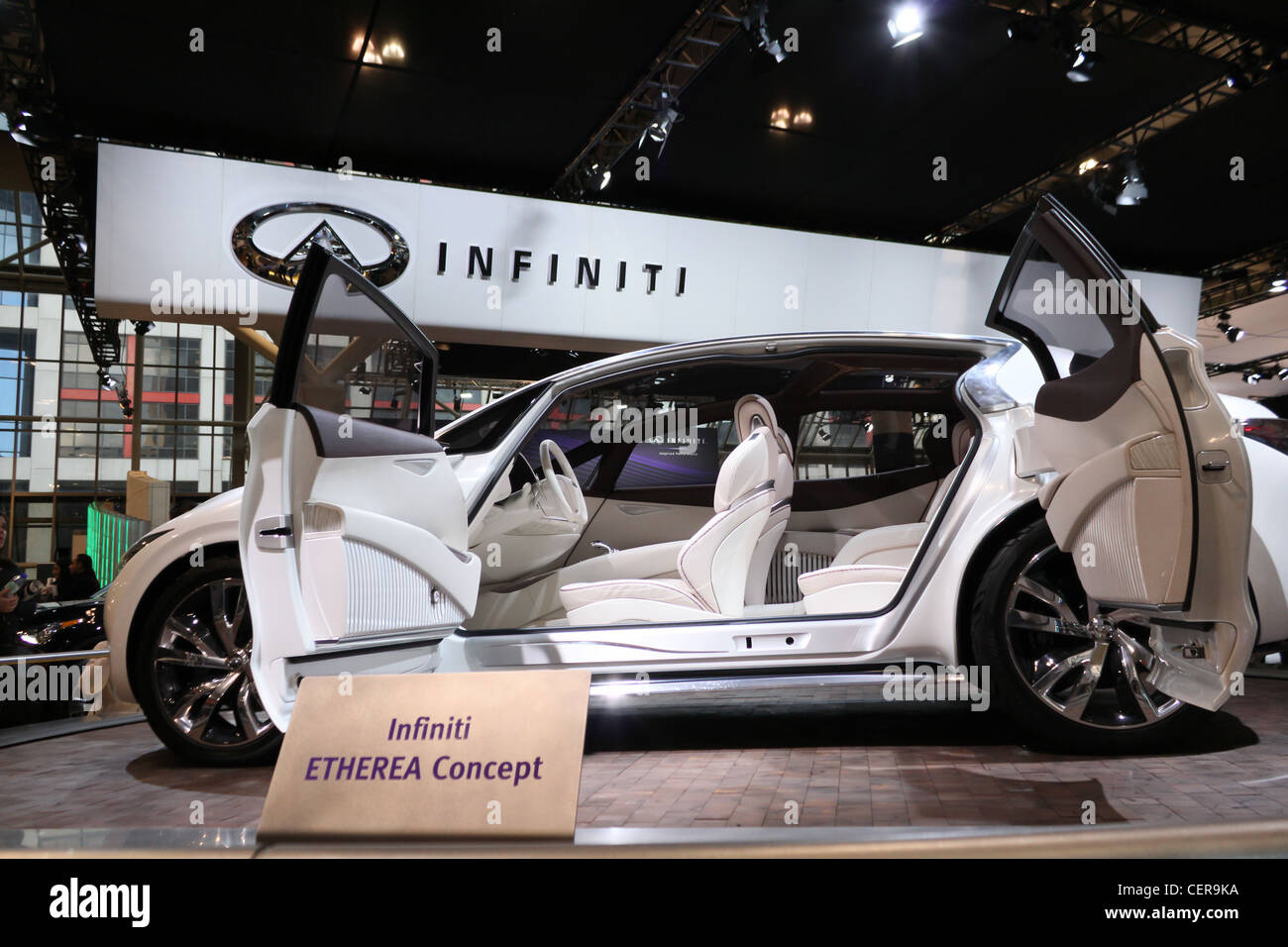 Infiniti etherea concept car interno Foto Stock
