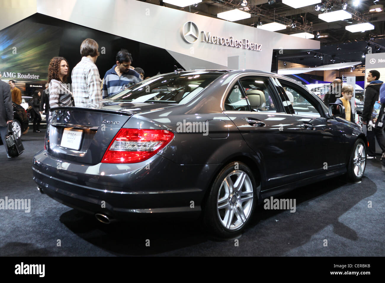 Mercedes Benz classe c lucido nuove auto Foto Stock