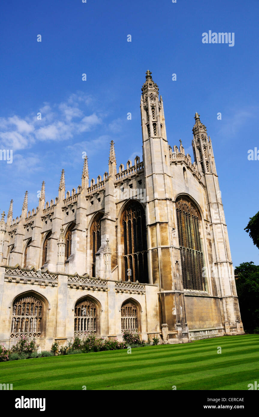 Kings College Chapel, uno dei più celebri edifici nel mondo ed è uno splendido esempio di stile tardo gotico (perpendicolare) ar Foto Stock