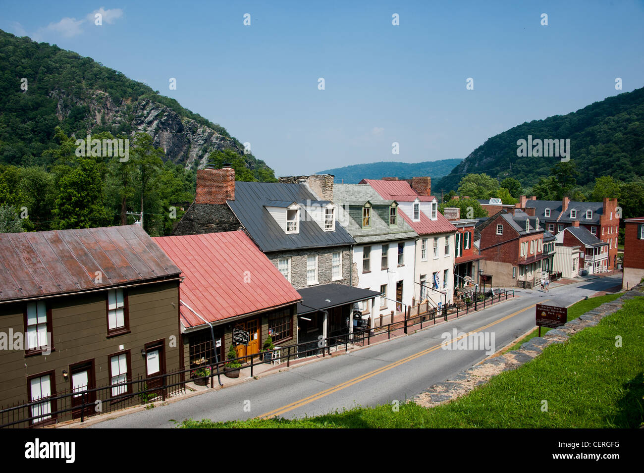 Harper's Ferry in West Virginia Foto Stock