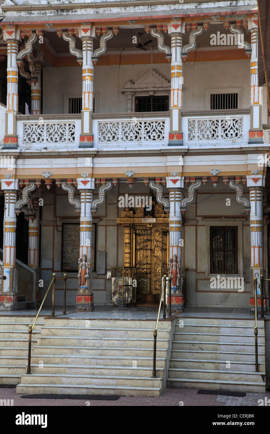 India, Gujarat, Ahmedabad, Swaminarayan Hindu Temple, Foto Stock