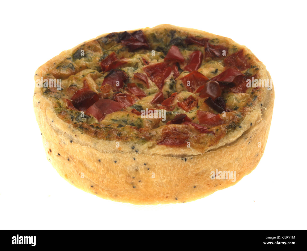 Quiche vegetariana Foto Stock