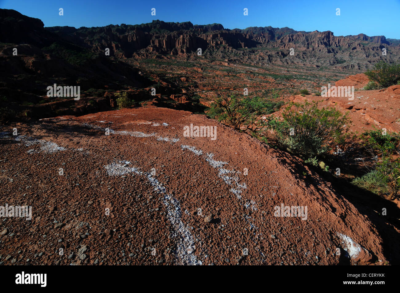 Parque Nacional Sierra de las Quijadas, Argentina Foto Stock