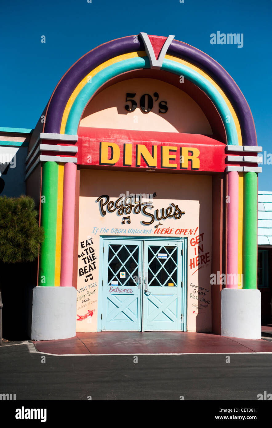 Peggy Sue 50's Diner, 35654 Yermo Road, Yermo, CA 92398 Foto Stock