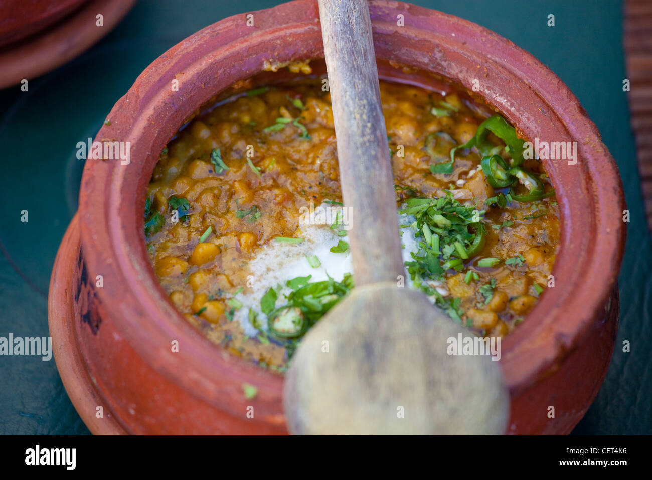 Chanay ki bhujiain (piatto di lenticchie) Islamabad, Pakistan Foto Stock
