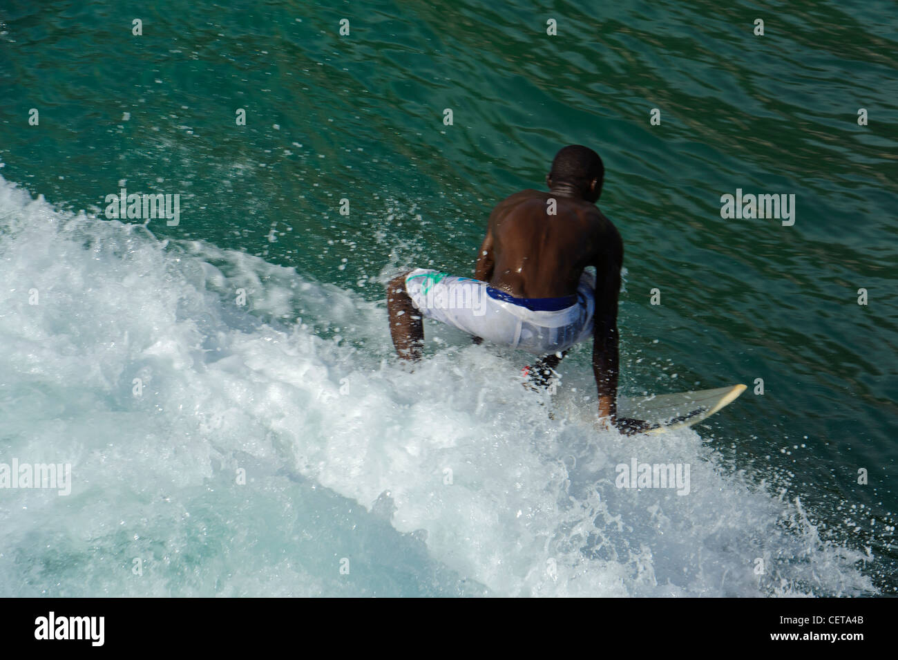 Baia di Tarrafal, Santiago, Isole di Capo Verde, Africa Foto Stock