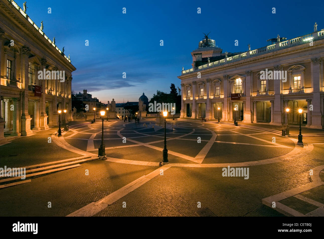 Il Campidoglio nella luce della sera, Roma, Lazio, Italia Foto Stock