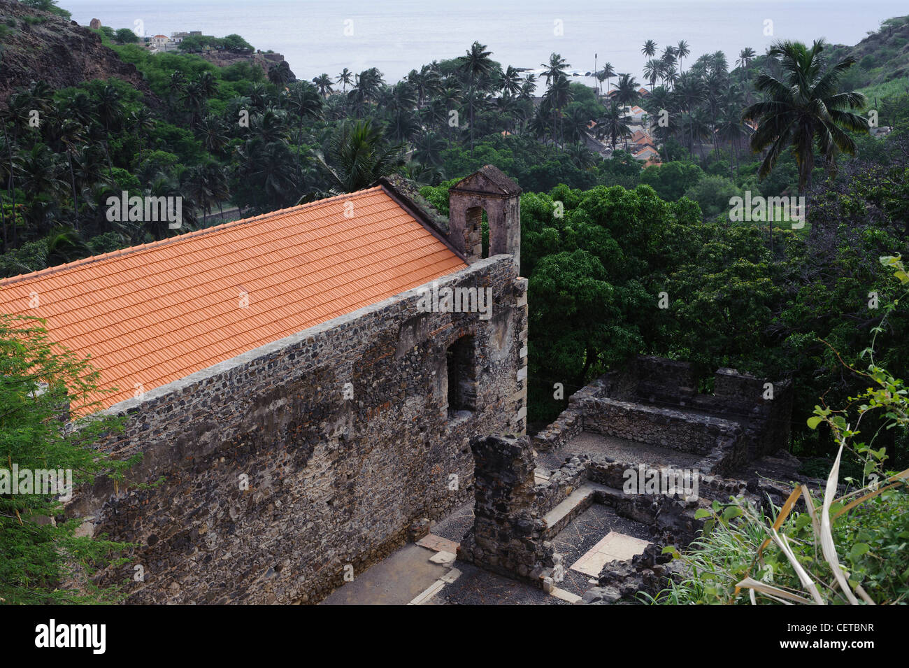 Convento di Sao Francisco in Cidade Velha, Santiago, Isole di Capo Verde, Africa, patrimonio mondiale Unesco patrimonio dell'isola sito monaste Foto Stock