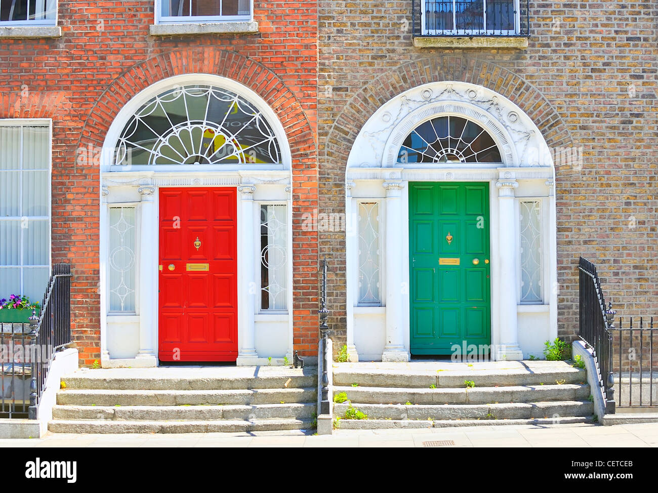 Porte georgiano di Dublino Foto Stock