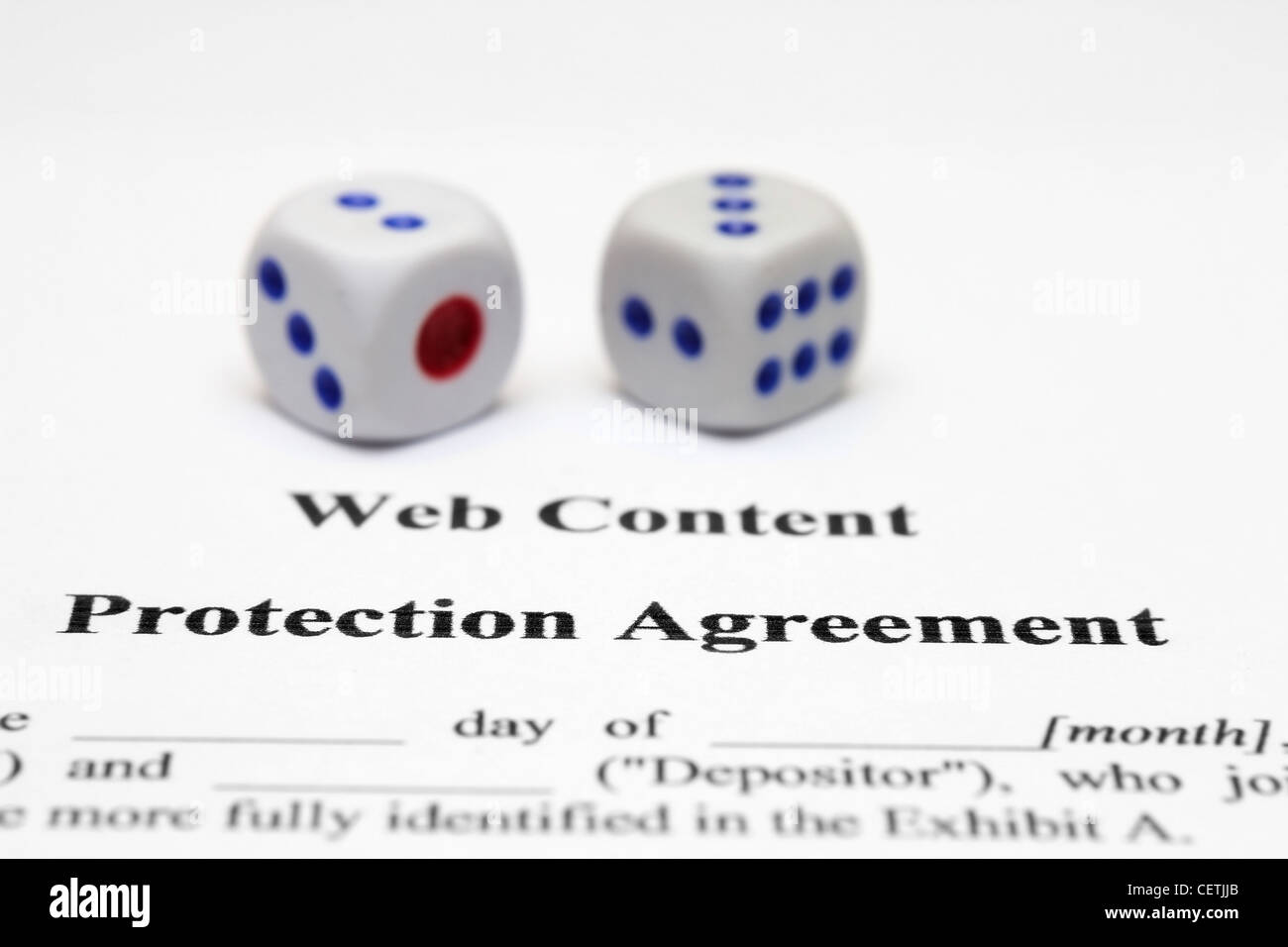 Accordo di protezione Foto Stock