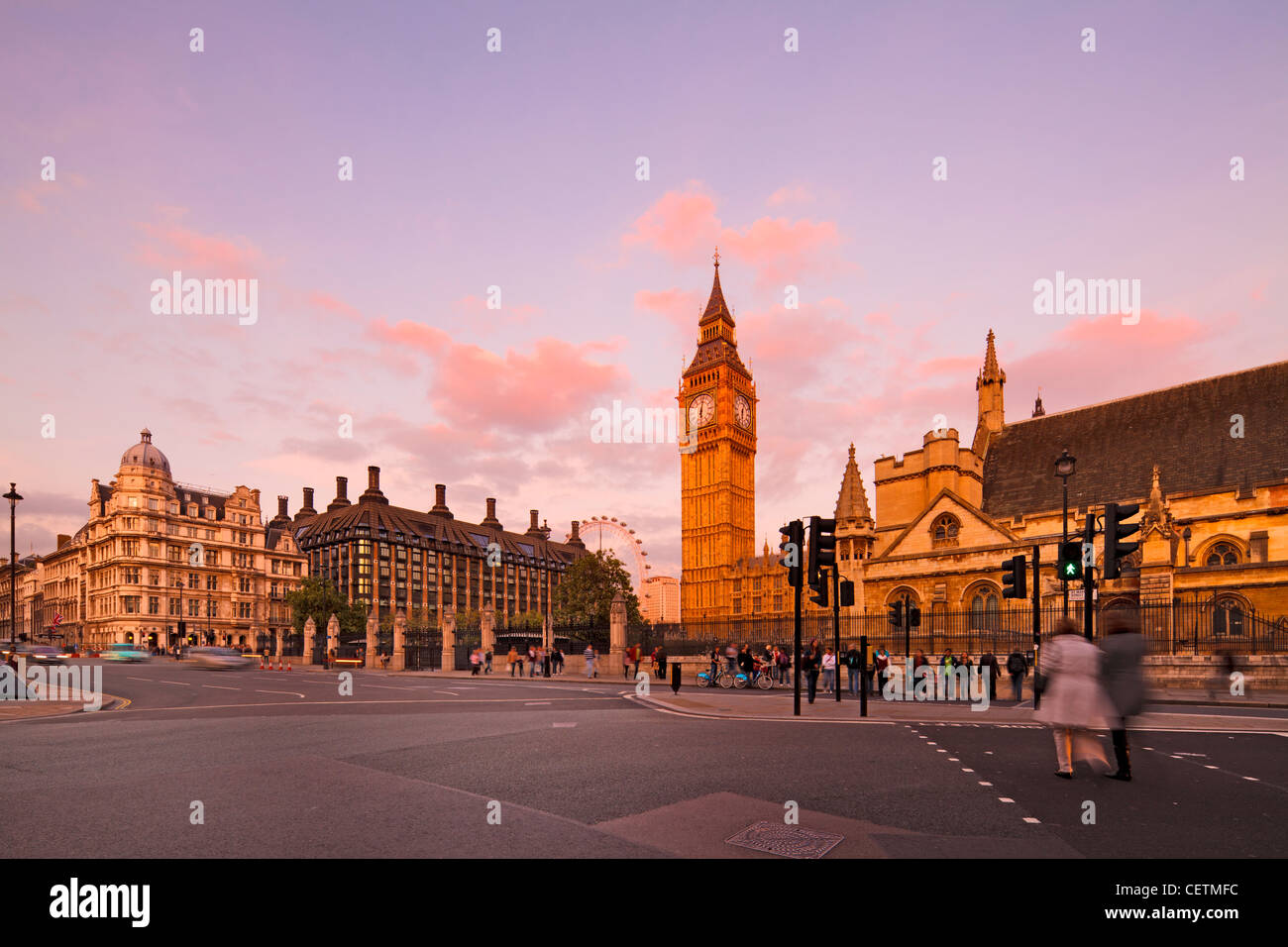 Il Big Ben, la Casa del Parlamento, il London Foto Stock