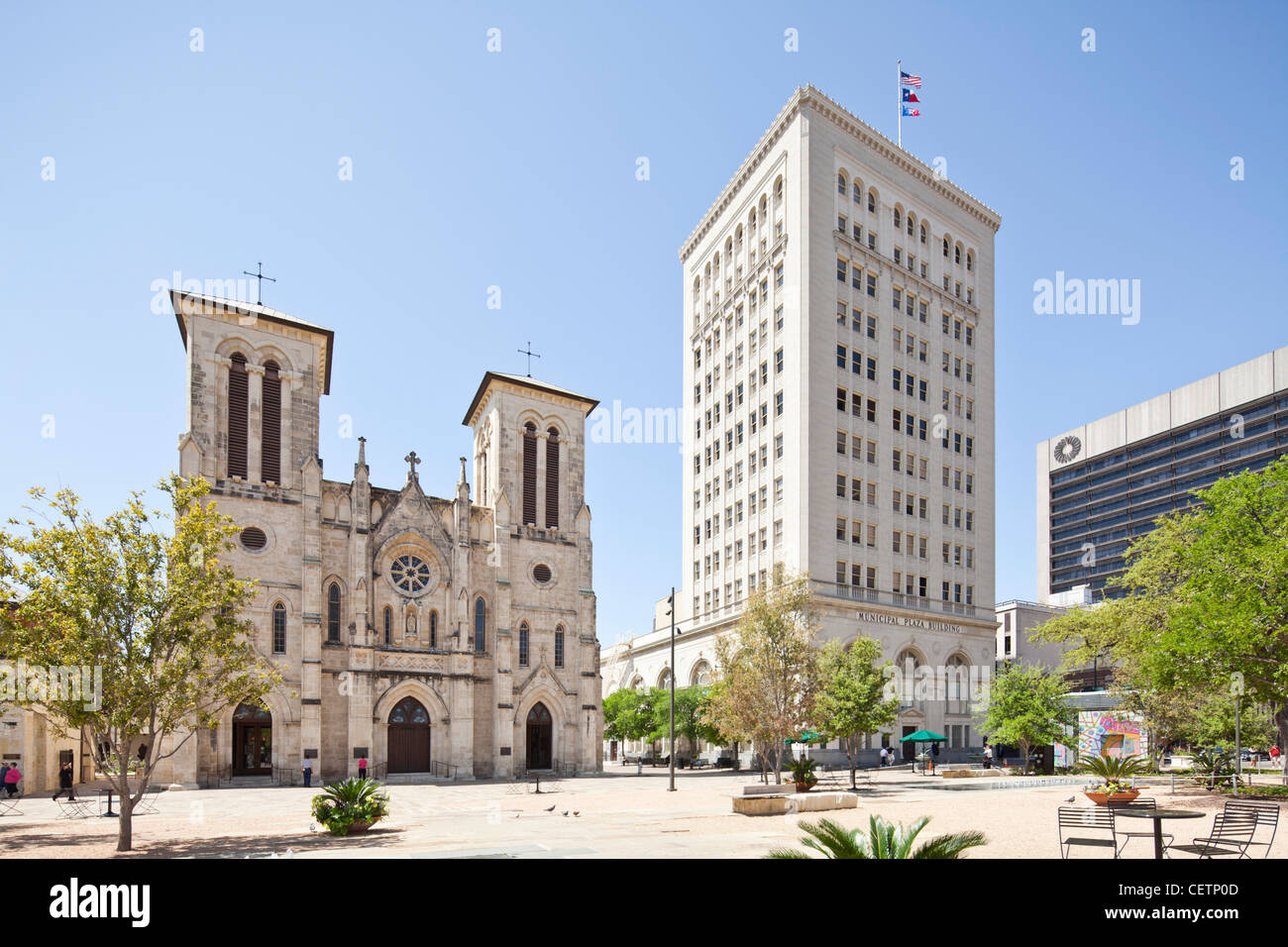 San Fernando Cathedral, San Antonio Foto Stock