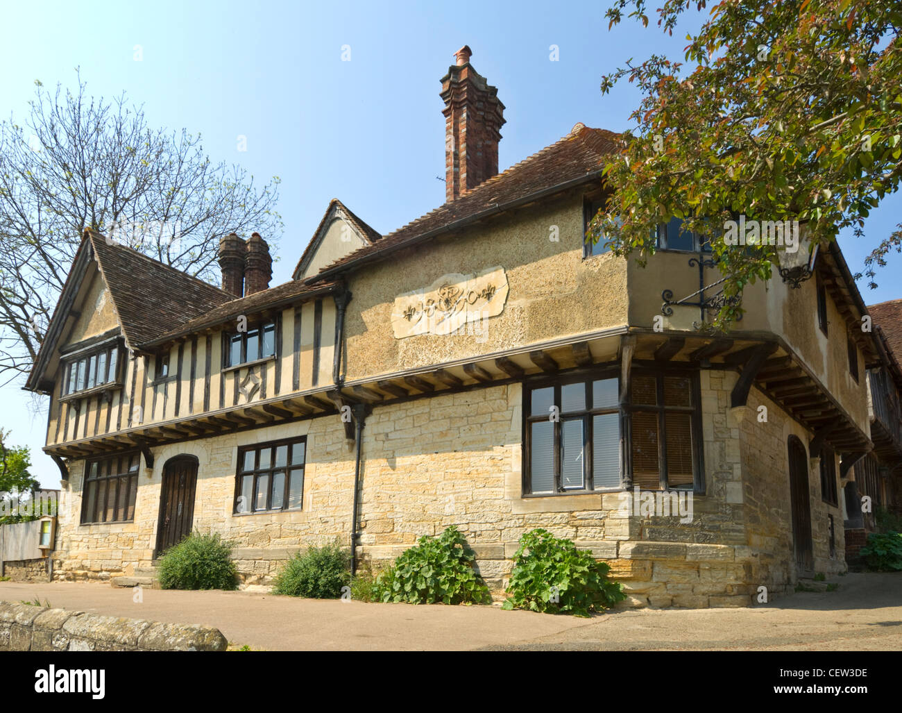 Cottage medievale nel villaggio rurale di Penshurst, Kent, Regno Unito Foto Stock