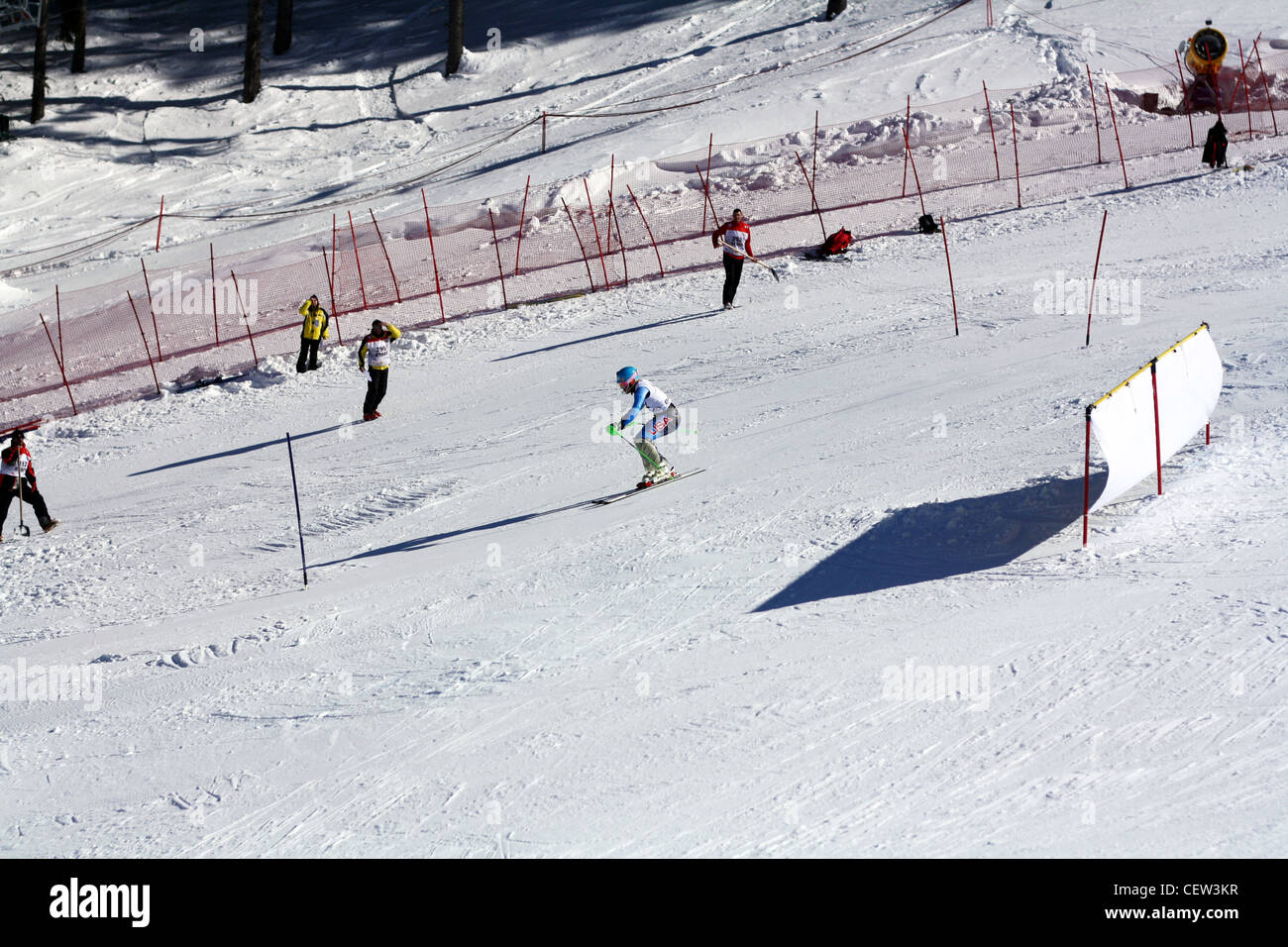 19 Febbraio 2012 - Ted Ligety a Bansko, la Bulgaria a Bansko Coppa del Mondo di sci di slalom sci Foto Stock