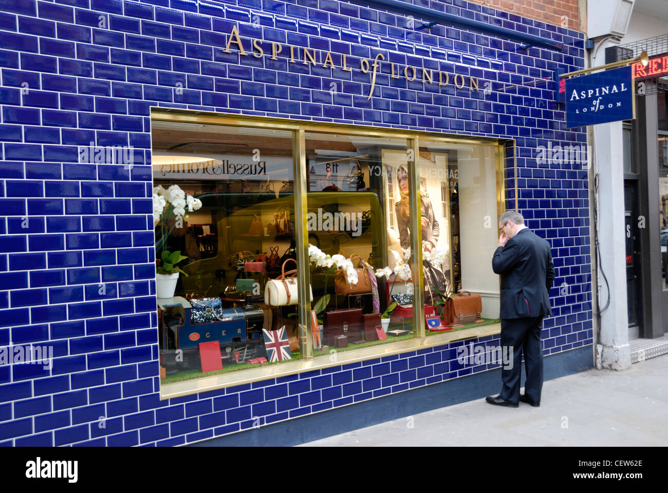 Aspinal negozio di Londra in Long Acre, Covent Garden di Londra, Inghilterra Foto Stock
