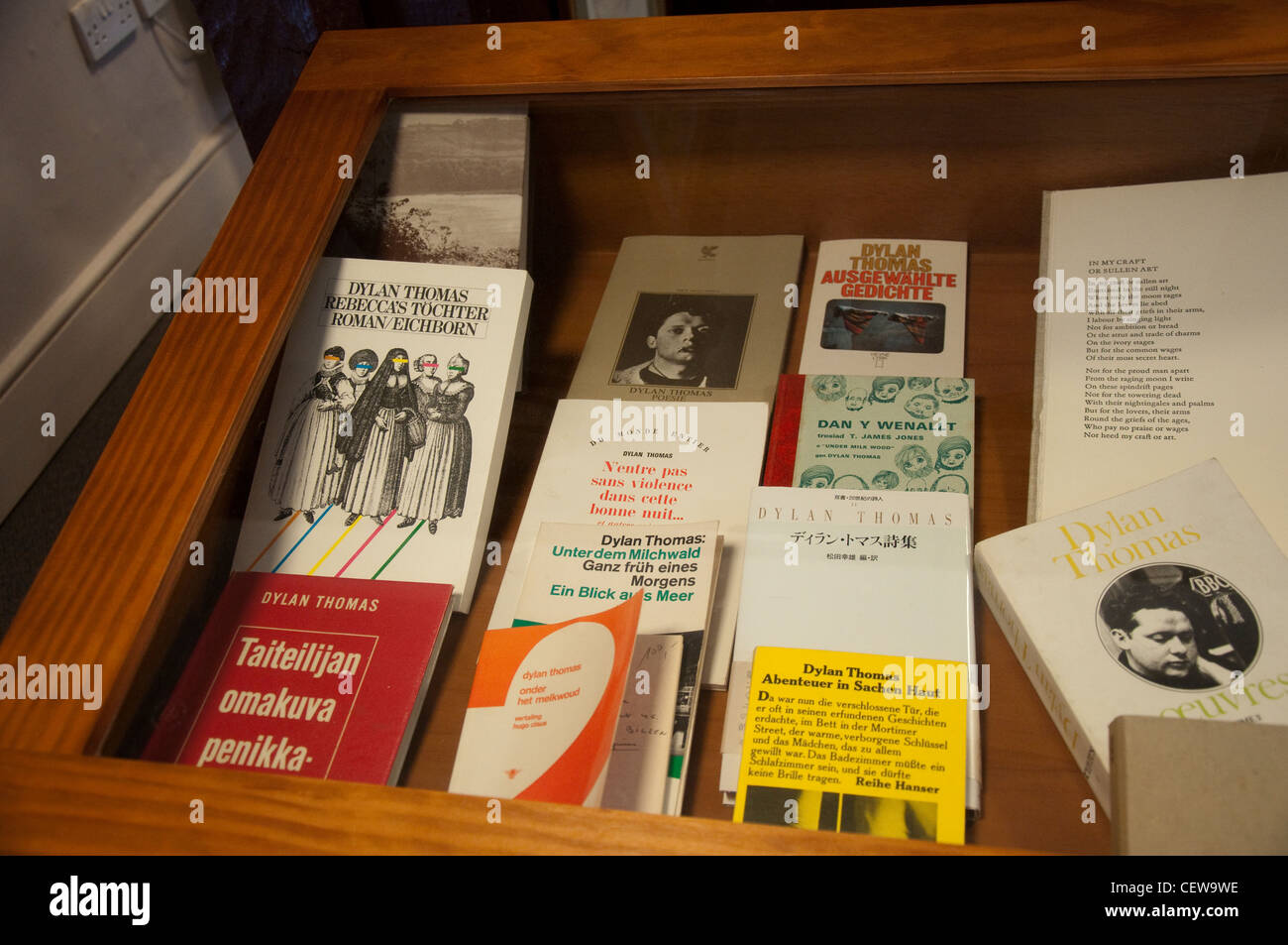 Il Dylan Thomas Boathouse, Laugharne Wales UK Foto Stock