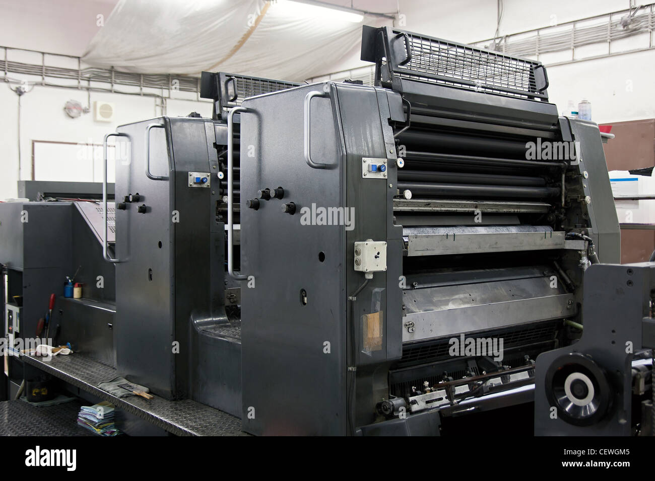 Stampa offset macchine e attrezzature poligrafica Foto Stock