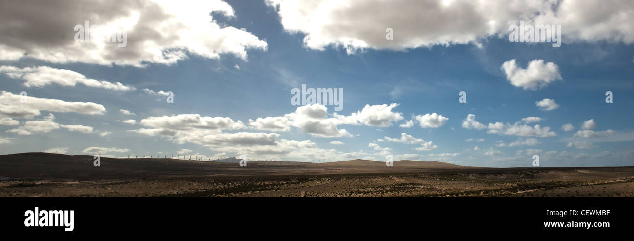 Nuvole nel cielo di Isola di Fuerteventura, Spagna Foto Stock