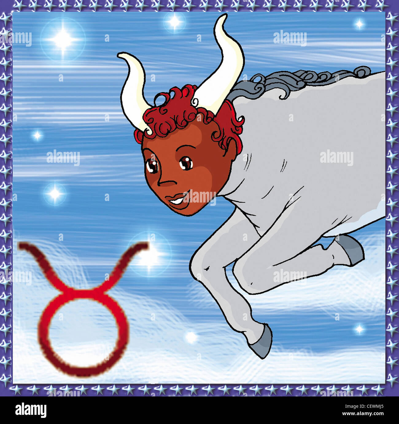 Segni dello Zodiaco Taurus Foto Stock