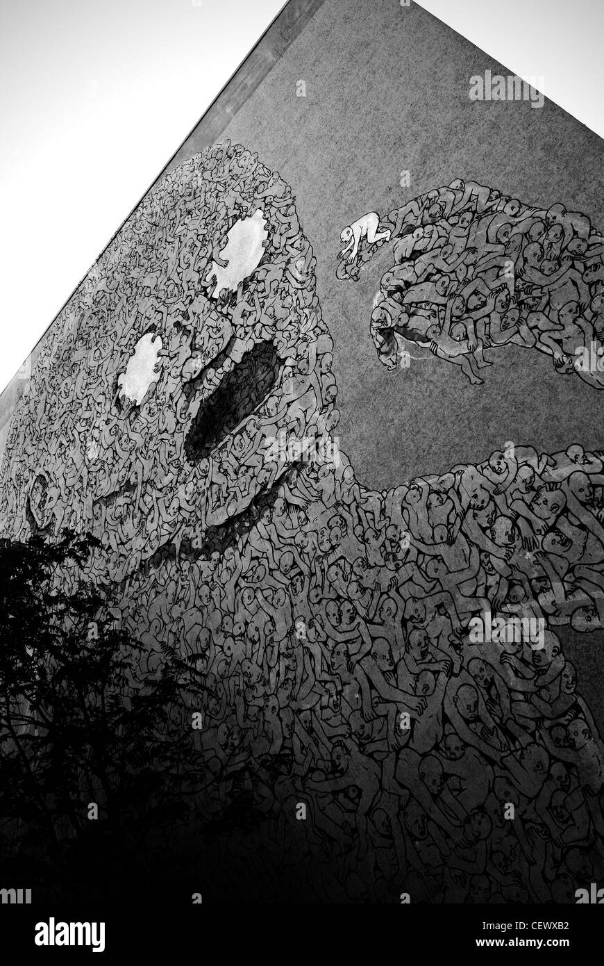 Berlino, murale Foto Stock