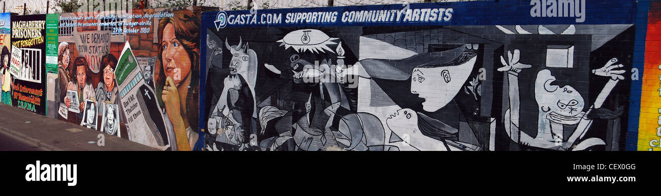 Belfast pace numero di parete Foto Stock