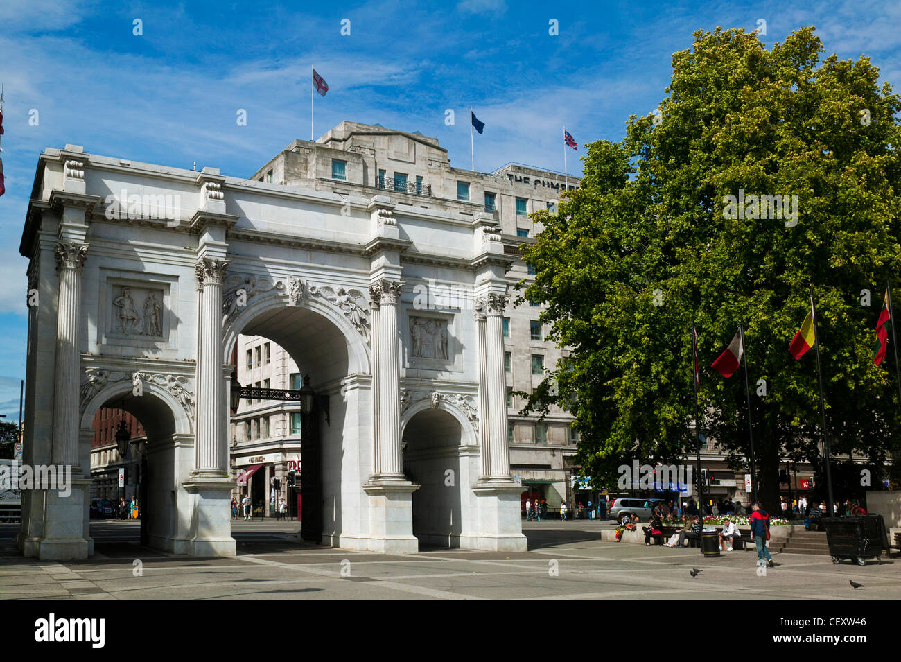 Marble Arch, Londra, Inghilterra Foto Stock