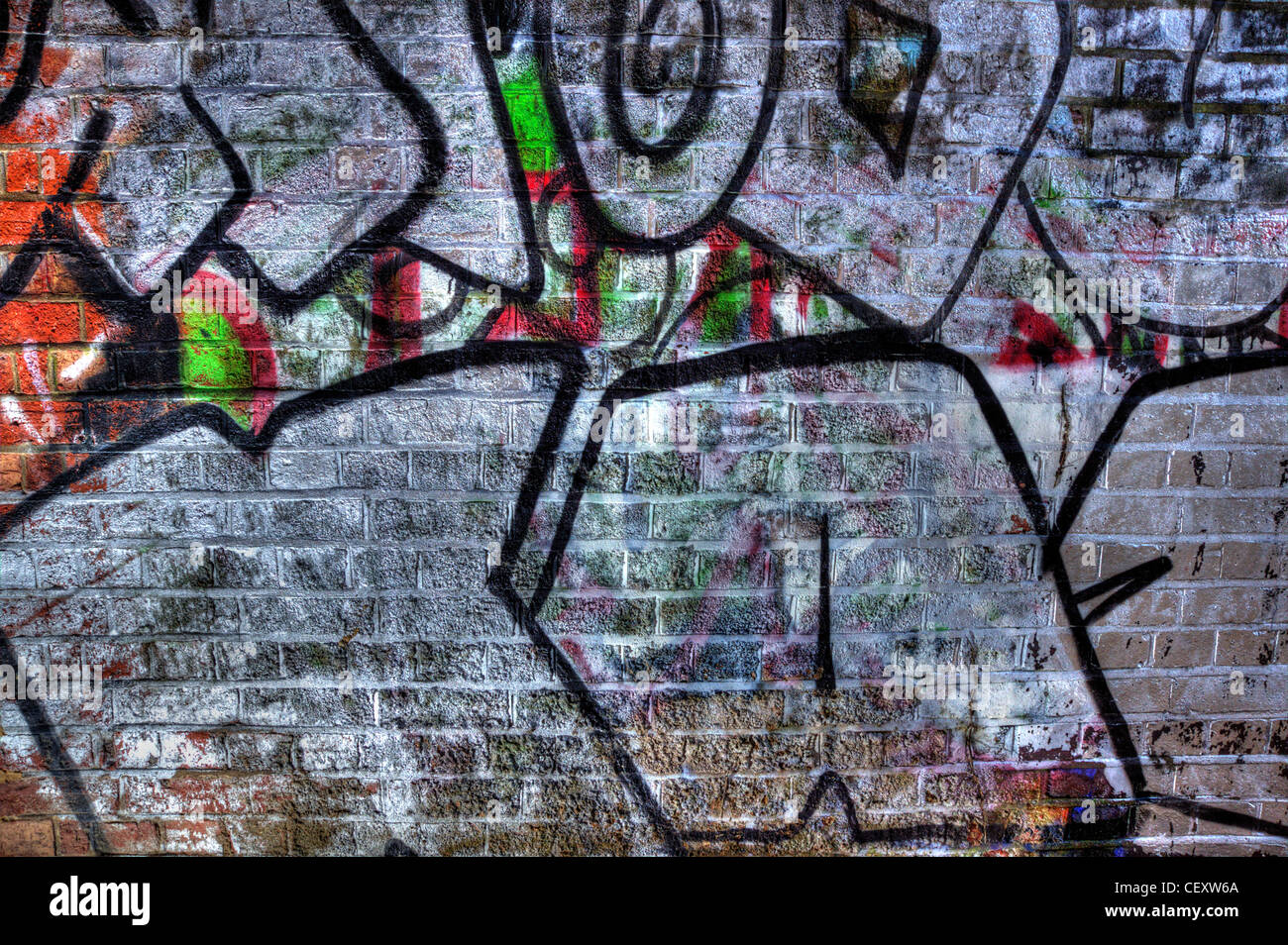 grunge dei graffiti Foto Stock