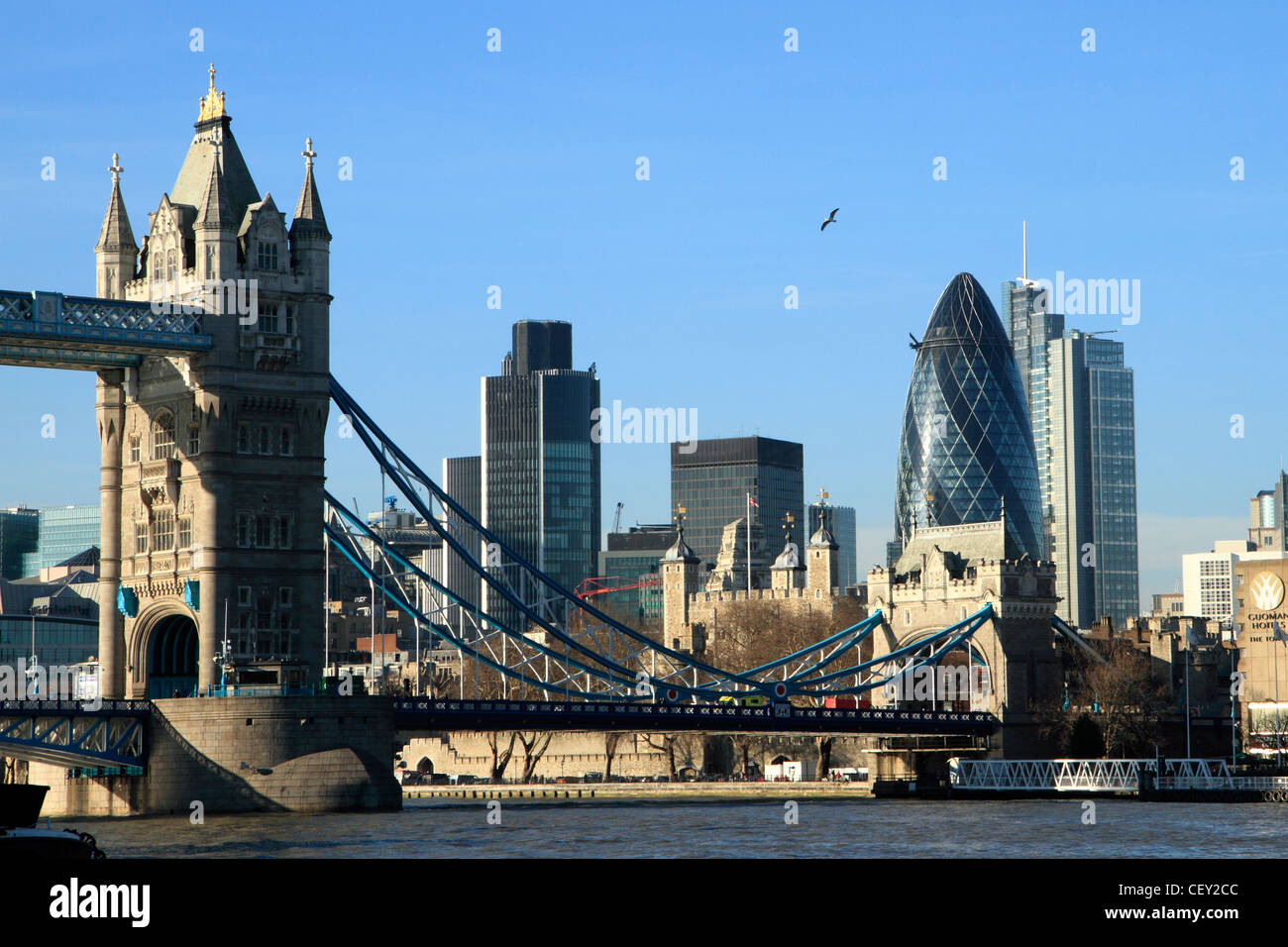 Vista della città di Londra nel 2012. La nuova costruzione dal 2012 ha notevolmente modificato lo skyline della città. Foto Stock
