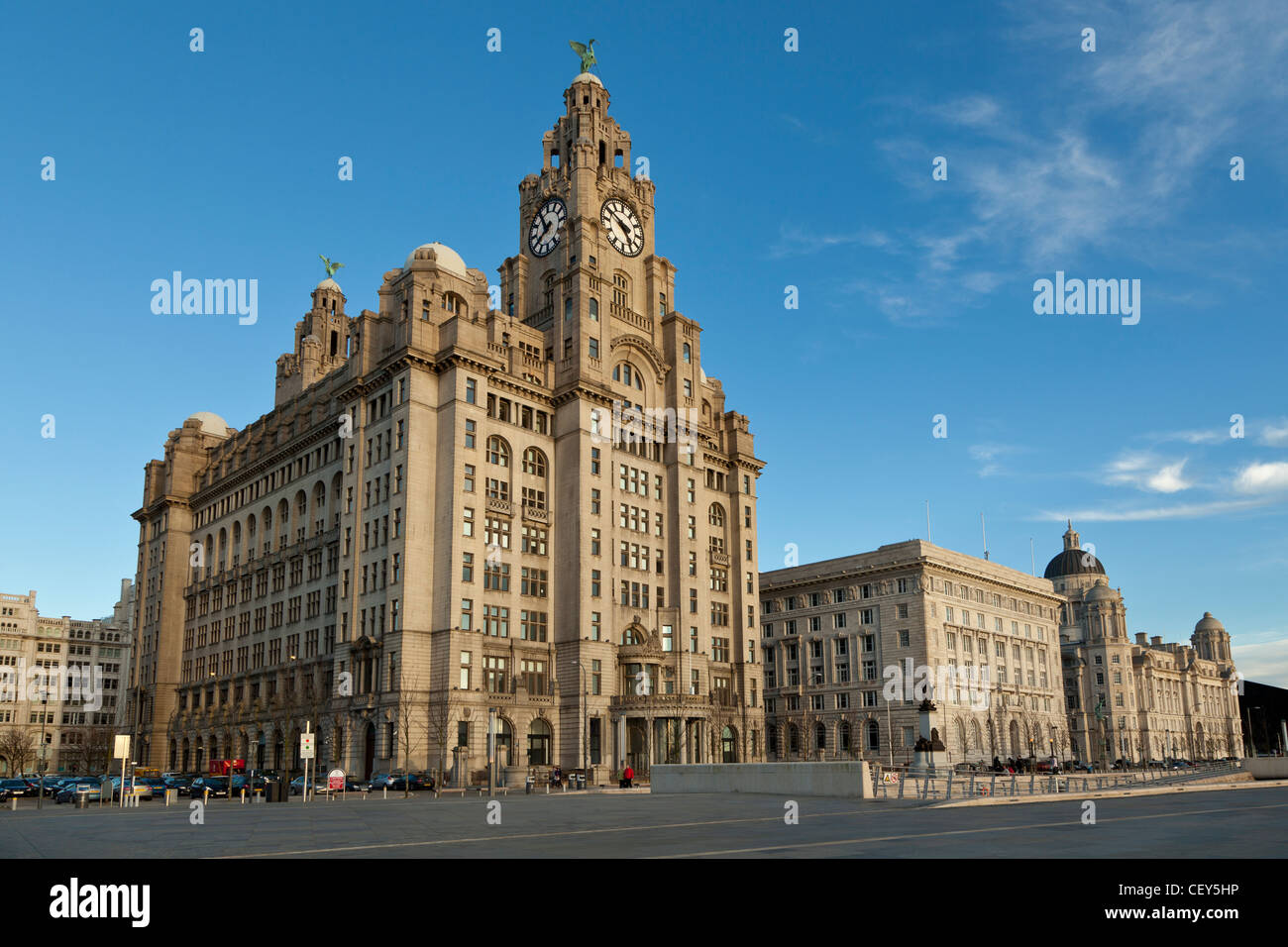 Il Royal Liver Building, Liverpool Foto Stock