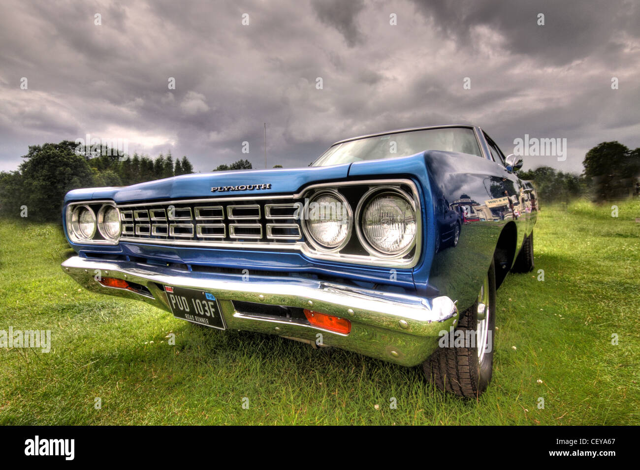 Blue Plymouth American Classic PUD 103F PUD103F Automobile Automobile Foto Stock