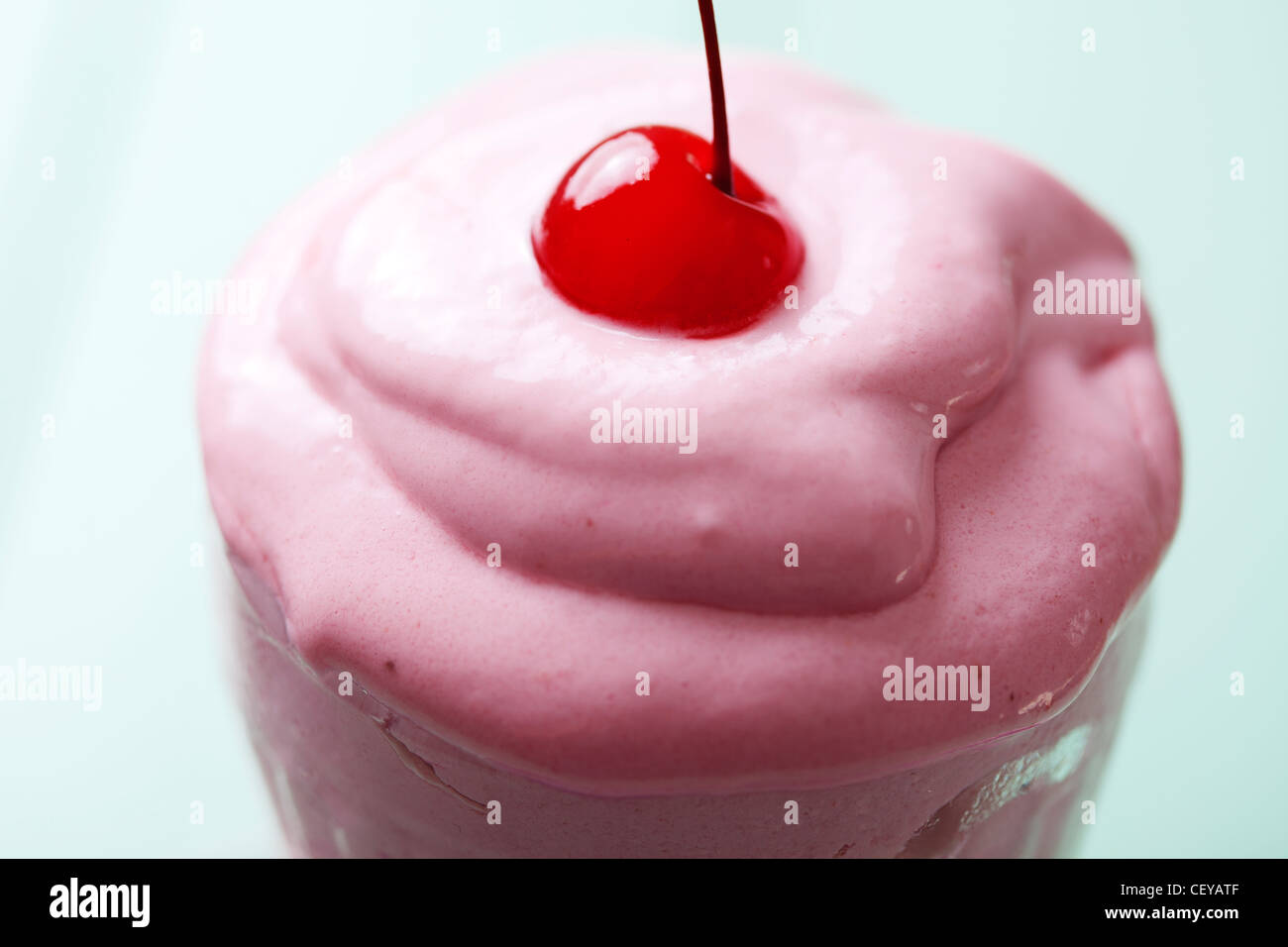 Strawberry milk shake Foto Stock