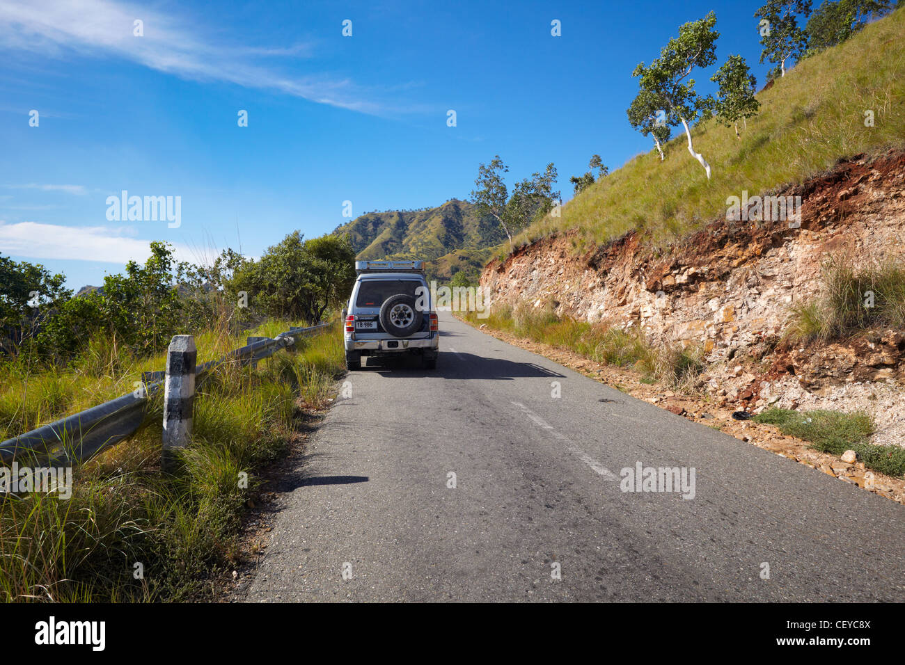 Strada di Baucau, Timor orientale, Asia Foto Stock