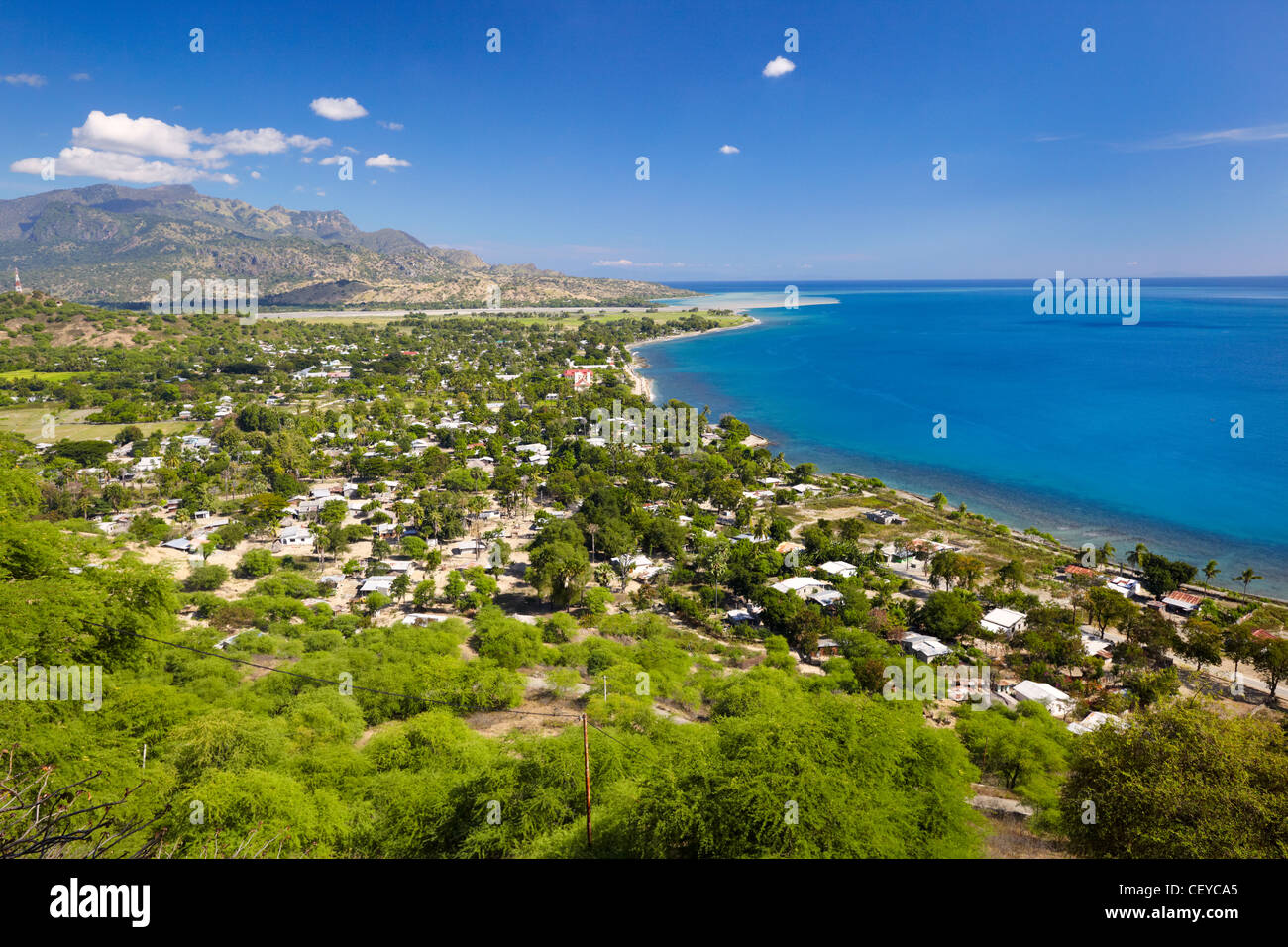 La città di Manatuto, Timor orientale, Asia Foto Stock