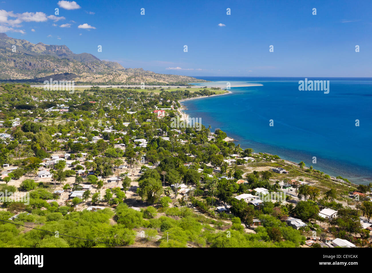 La città di Manatuto, Timor orientale, Asia Foto Stock