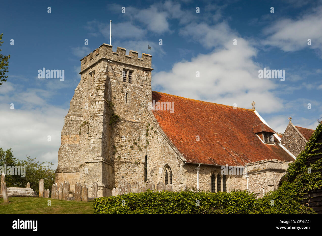 Il Regno Unito, l'Inghilterra, l'Isola di Wight, Arreton, la chiesa di San Giorgio Foto Stock