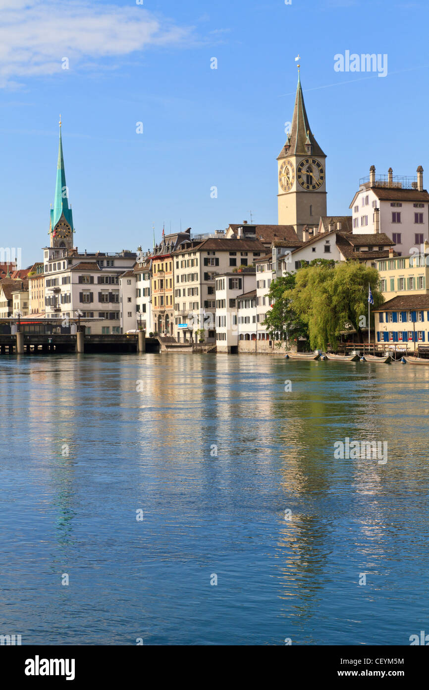 La città di Zurigo, Svizzera Foto Stock