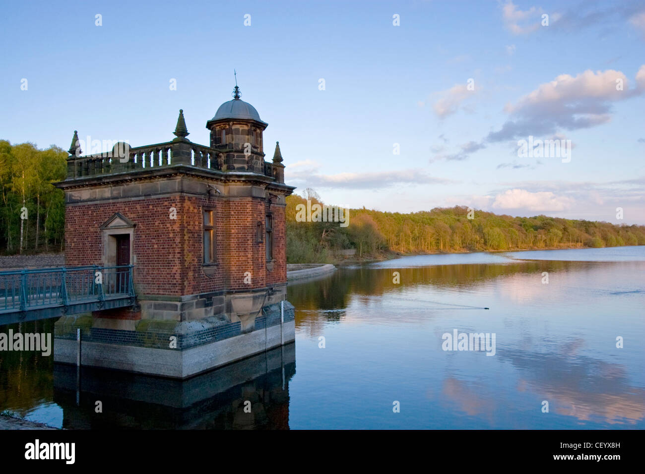 La Pumphouse al serbatoio Swithland Foto Stock