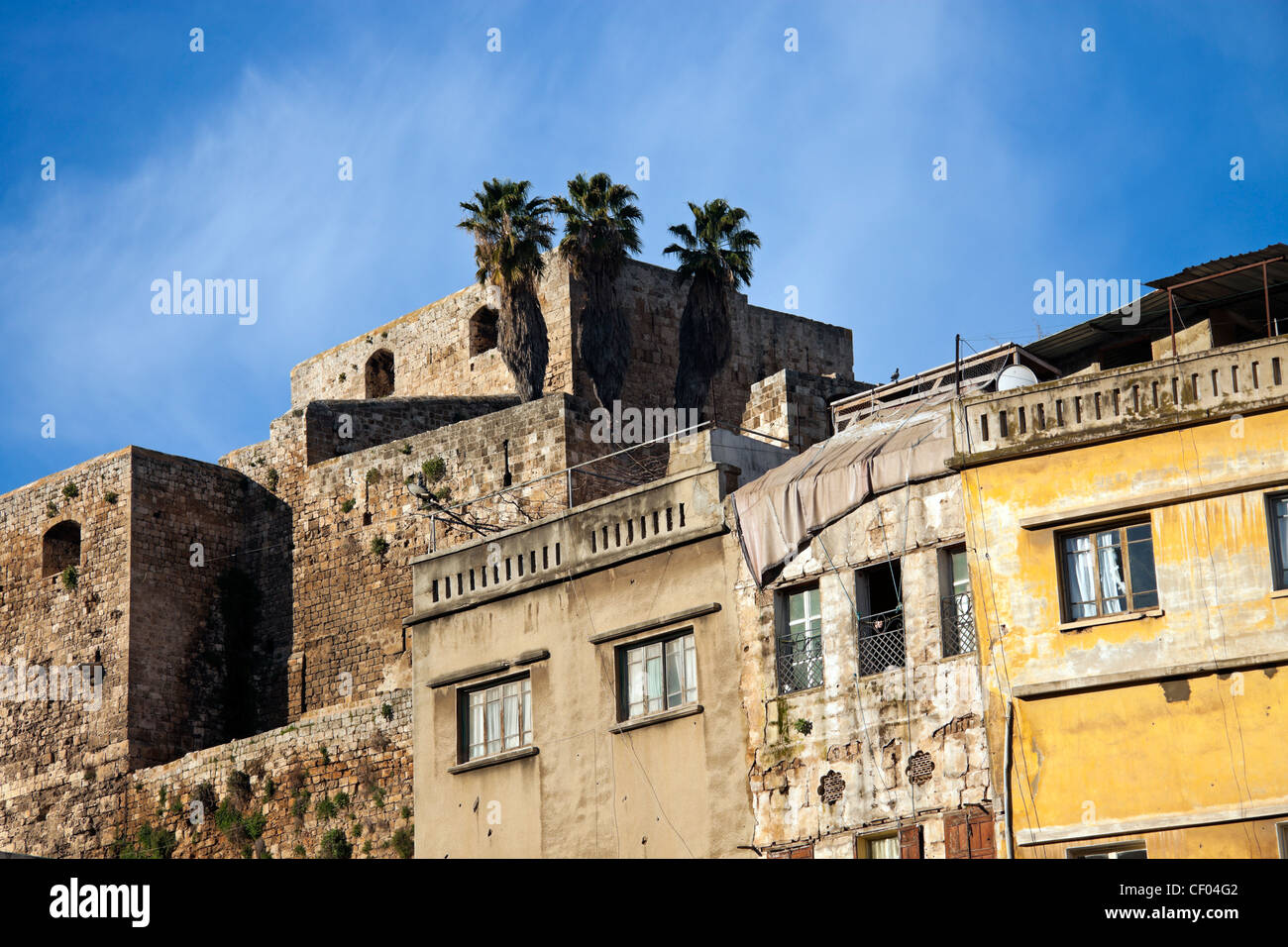 Cittadella di Tripoli, Libano - visto mattina tempo Foto Stock