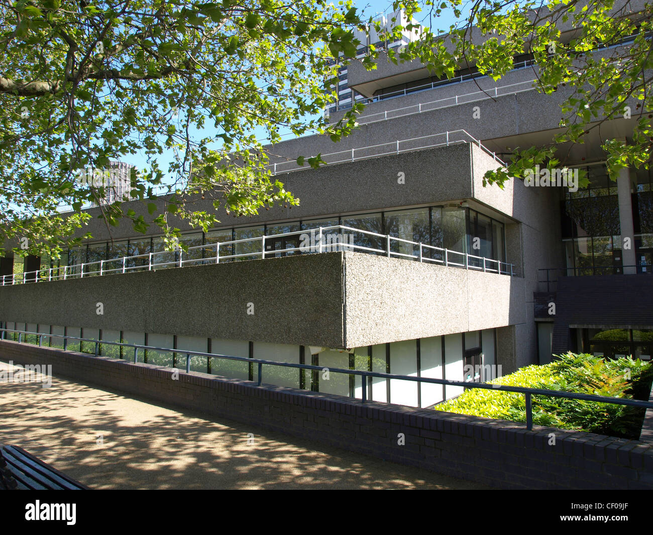IBM iconica brutalist nuova architettura in London, England, Regno Unito Foto Stock