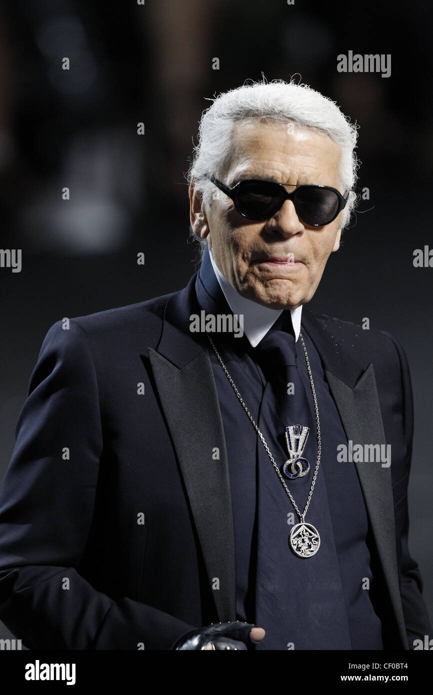 Chanel Paris Haute Couture Autunno Inverno 2011 2012 stilista Karl Lagerfeld Foto Stock