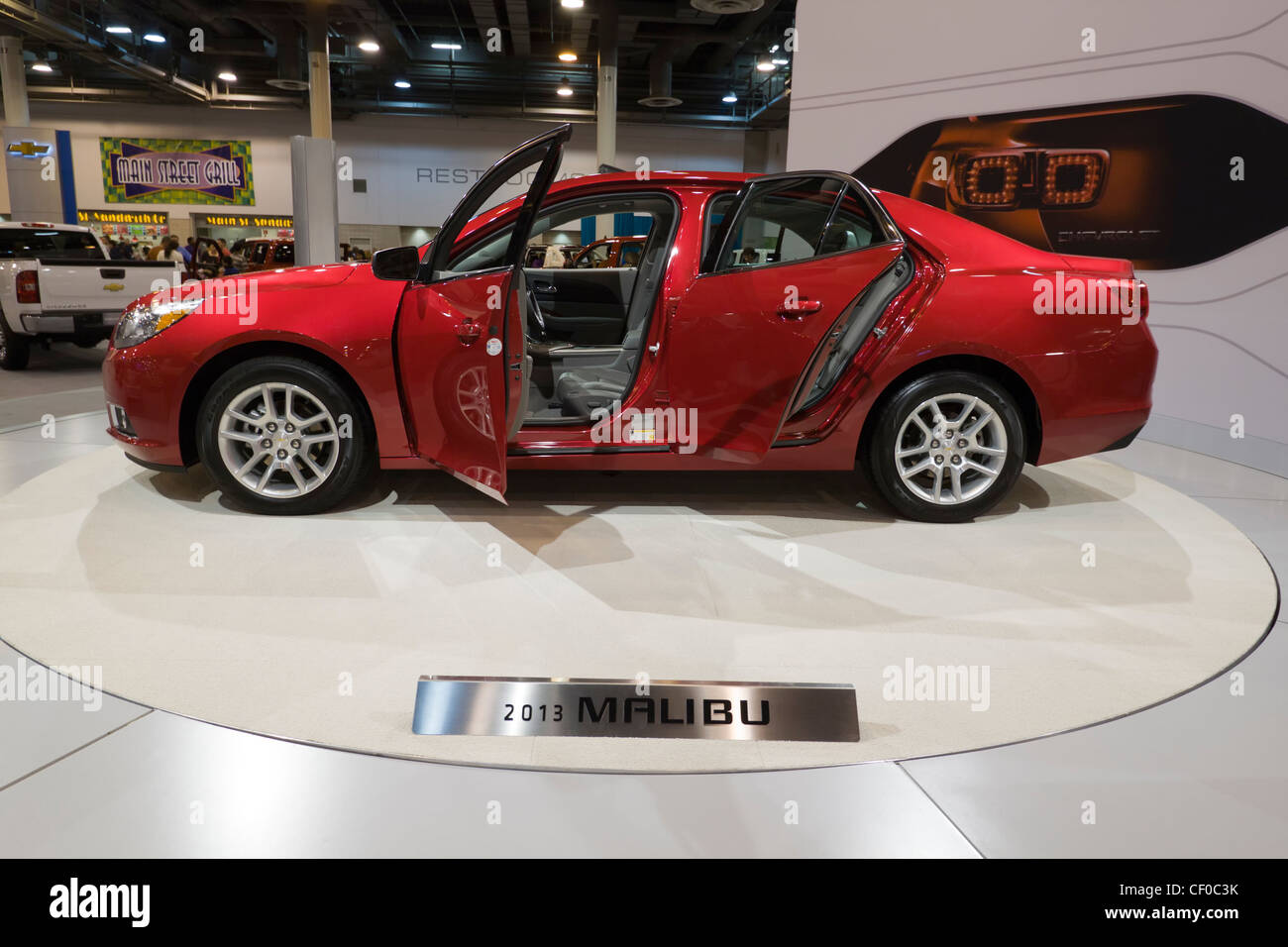 HOUSTON - Gennaio 2012: la Chevy Malibu a Houston International Auto Show Foto Stock