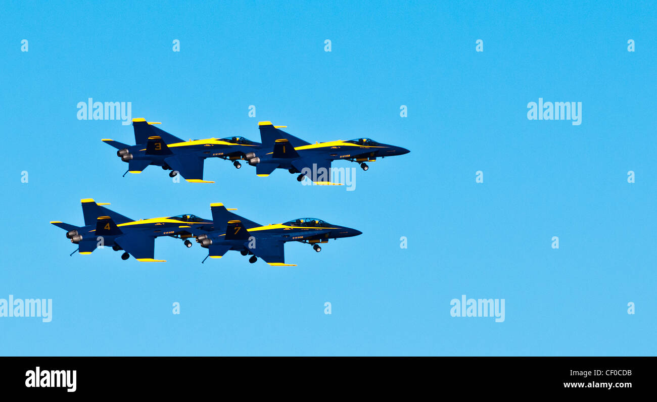 Stati Uniti Navy Blue Angels, flotta settimana di San Francisco, California, Stati Uniti d'America Foto Stock