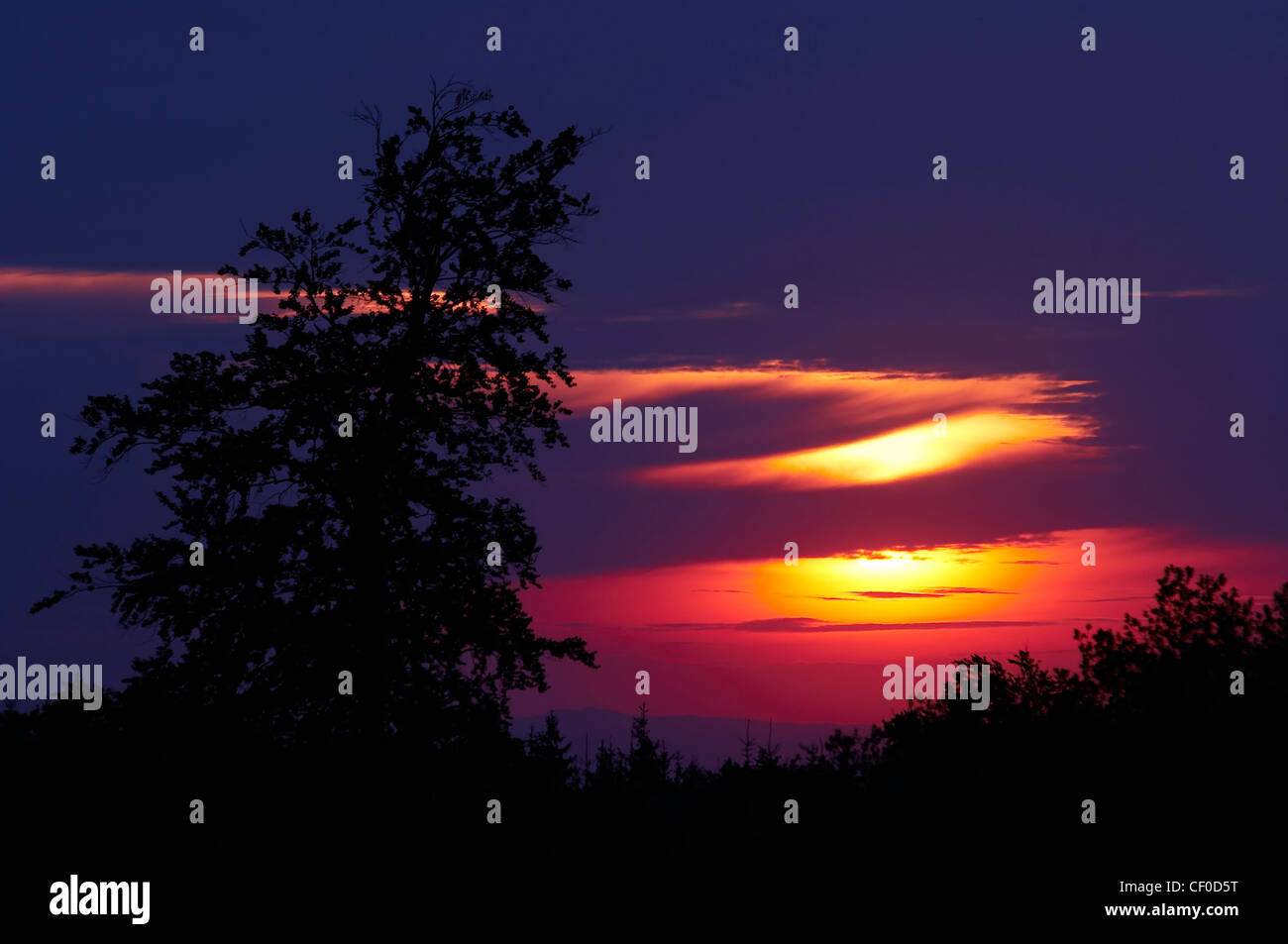 tramonto Foto Stock