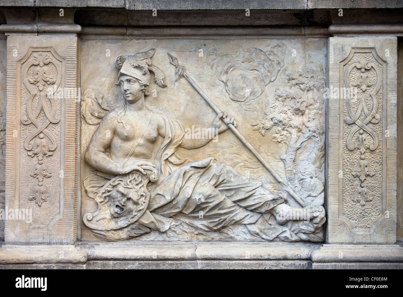 In rilievo dea Artemis Stucco Gesso BASSORILIEVO SCULTURA GRECA muro Relief 