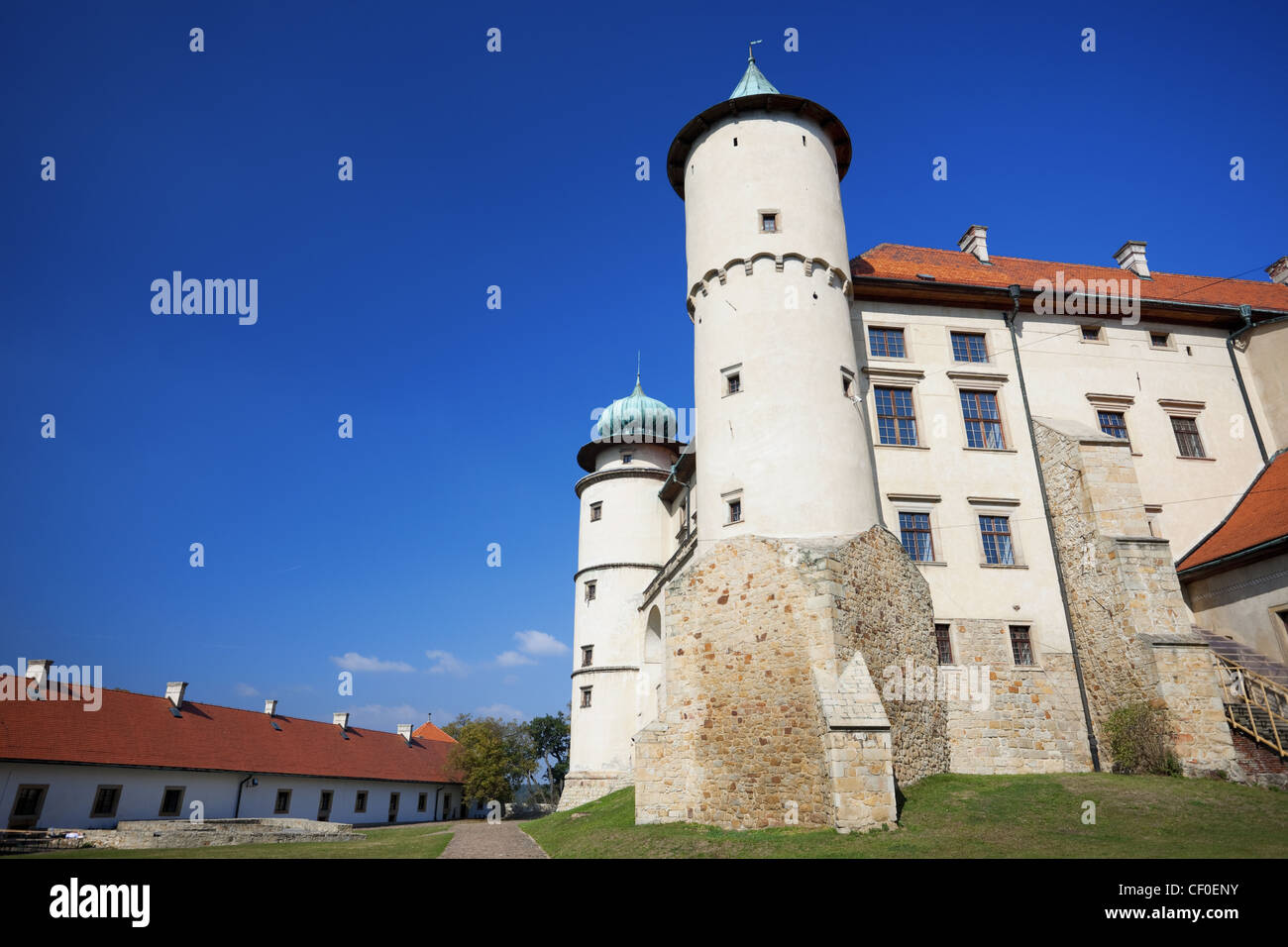 Castello di Nowy Wisnicz Foto Stock