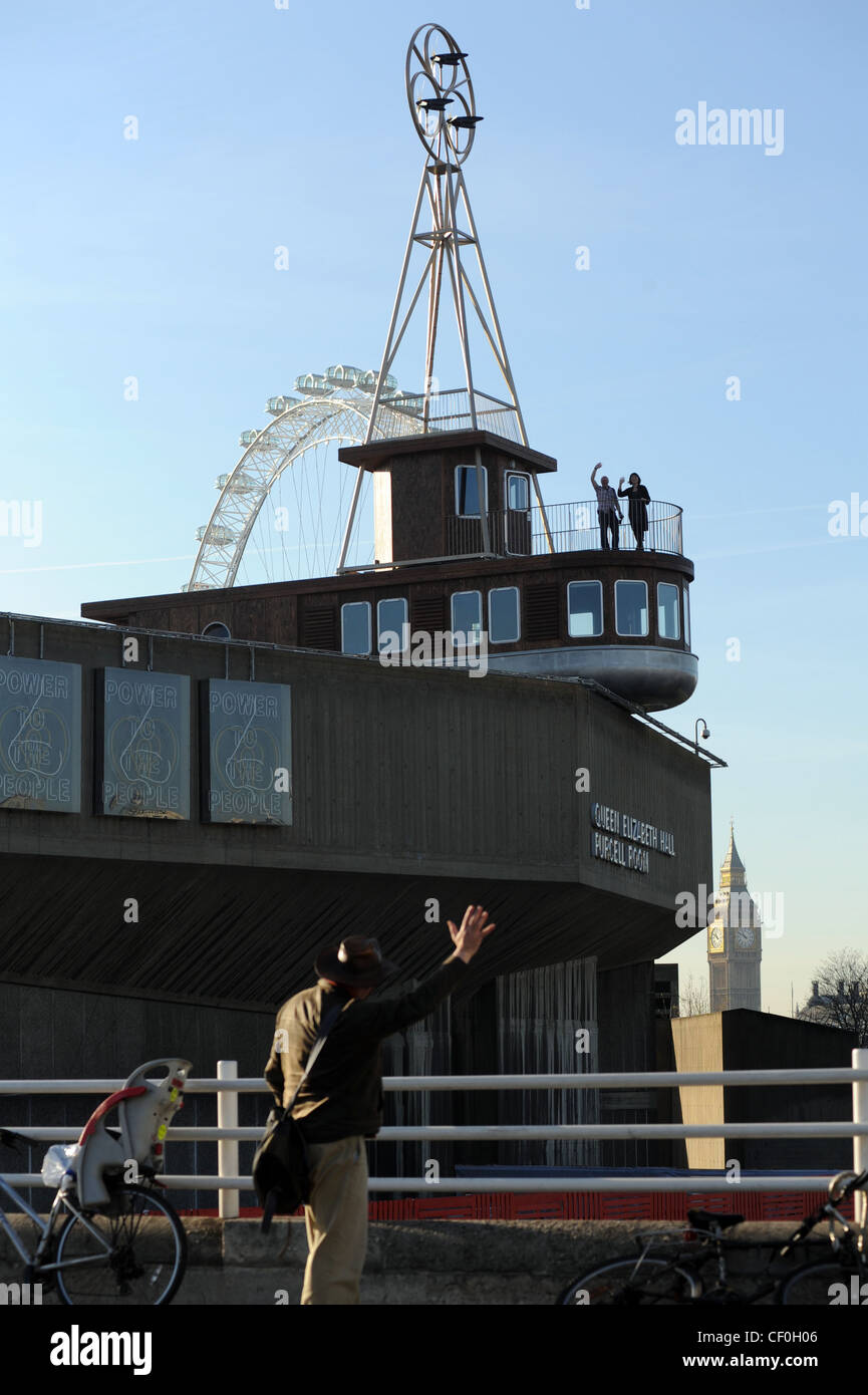 Una camera per Londra : una nuova installazione e hotel sulla riva sud Foto Stock