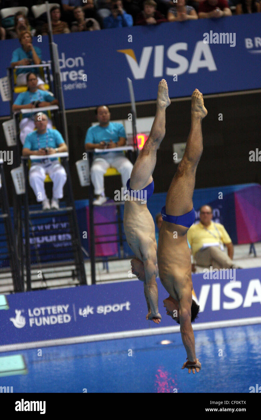 Tom Daley, Peter WATERFIELD (GBR) nel sincronizzato 10m Platform al diciottesimo FINA Visa Diving World Cup 2012 Foto Stock